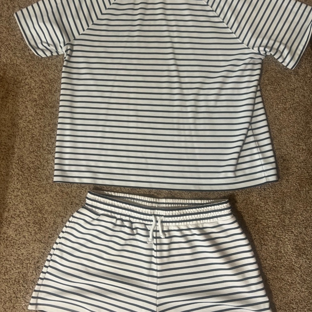 ASOS Navy and White Striped Women’s Pajama Set